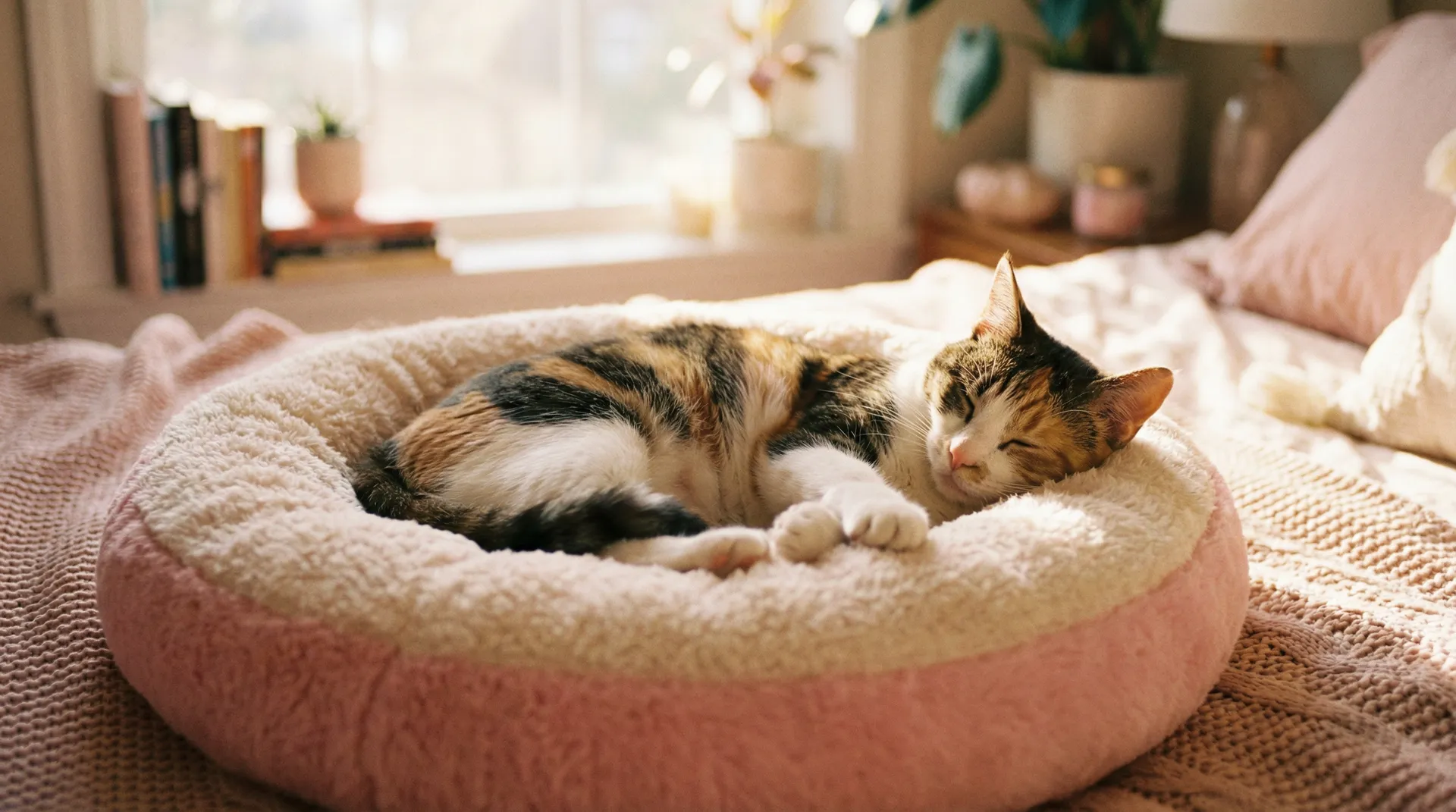 三花猫安静入睡 - 黑钻石by芋圆不是圆圆
